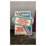Walker Advantage Muffler Dealer Sign