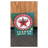 Texaco Motor Oil Sign 12" x16"