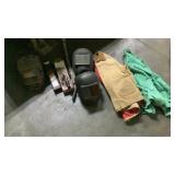 Welding Coat, Welding Helmets, & Rods