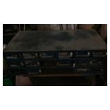 Parts Bin Full Of Hardware MISSING THREE DRAWER