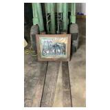 No Smoking Mirror Sign Cracked