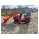 Kubota Tractor BX260 S/N 28022 4WD Has Belly Mower