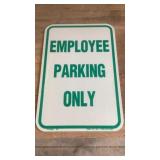 Employee Parking Only Sign