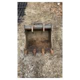 Bobcat Mini Excavator Tooth Bucket 24"