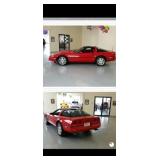 1989 Corvette, Red on Red, 67K miles, Removable