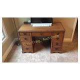 Walnu Rope Top Knee Hole Desk 44' W x 23' D x 29'