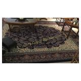 Floral Area Rug 130' X 8' IN BASEMENT BRING HELP