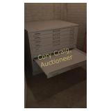 2 Flat File Cabinet 
Drawers 43' W x 32' x 2' H