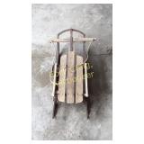 Paris Wood Metal Sled,  IN THE GARAGE