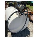 500 gallon fuel tank with pump and hose