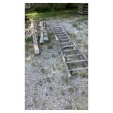 Wood Ladder and Lumber