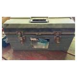 Tool box full of assorted wrenches, most are SAE,