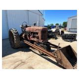 Farmall M  gas with trip loader