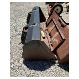 85" skid steer bucket