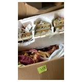 Box of miscellaneous Christmas decor and