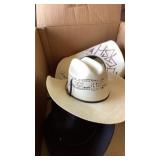 Box of western cowboy hats