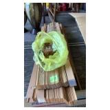 Faux wood Window blinds and brackets,