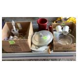 Clear Glass, Coffee Cups, Crystal Lamp