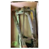 Assorted hack saws and replacement blades