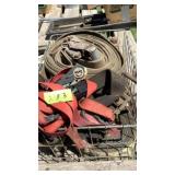 Metal crate of tie downs