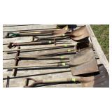 Primitive tools: shovels, post hole, hoe, etc