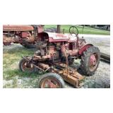 IH Farmall A w/ belly mower, w/f, PTO, rear