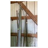 Truck Awning and fence post pieces and bucket