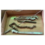 Assorted tools, magnetic pick up