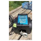 Portable electric winch