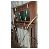 Antique walnut ornate mantel (1860