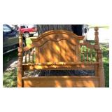Oak Headboard, footboard and rails. Can be Full