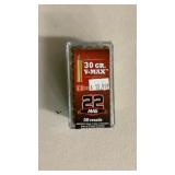50 rounds 30 GR V-MAX 22 mag