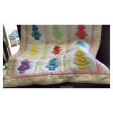 Holly Hobby hand stitched baby/toddler quilt