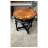 Wood side Table 26 1/2" Diameter