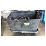 Jumper cables and battery cover box