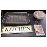 Kitchen Sign, Broil Pan, Presto Power Pro