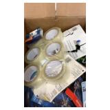 Packing Tape and light bulbs, misc