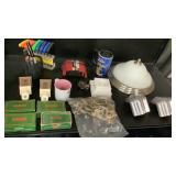 Decor, Singer Boxes, Coffee Cups, Power Inverter,