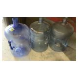 Set of 3 refillable water jugs