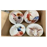 Box of kitchen items: Corelle, Pfaltzgraff,