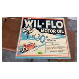 Wil-Flo Motor Oil Sign