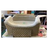 Pet bed with storage drawer