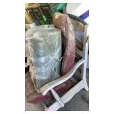 Metal coat rack, 4 rolls of foam, automotive