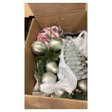 Christmas candle and decor