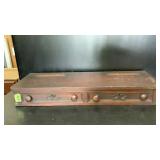 Antique dresser top, 35"w x 13"d x 5"t, has 2