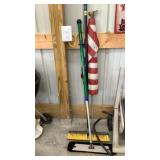 American Flag, Push Broom, Dust Mop