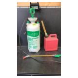 Lawn and Garden Sprayer and Gas Can