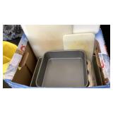 Bakeware, cutting boards, utensil caddy