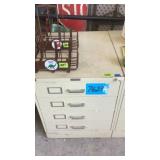 Card  file metal filing cabinet 4 drawer 24w
