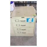 Card file metal filing cabinet  4 drawer 24w x